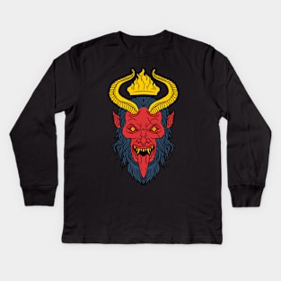 The Red Tattoo Oldschool Kids Long Sleeve T-Shirt